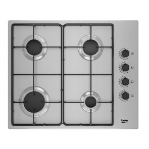 PLACA DE COCINA BEKO HIGG64103SXN GAS NATURAL 60CM 4 QUEMADORES