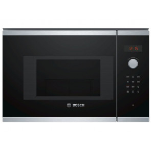 MICROONDAS INTEGRABLE BOSCH 20L 800W NEGRO/INOX CON GRILL BEL523MS0