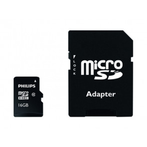 MICRO SD 16GB + ADAPTADOR FM16MP45B/10 PHILIPS