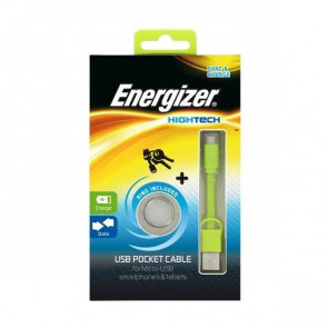 CABLE DE CARGA MICRO USB CON DATA POCKET AZUL ENERGIZER