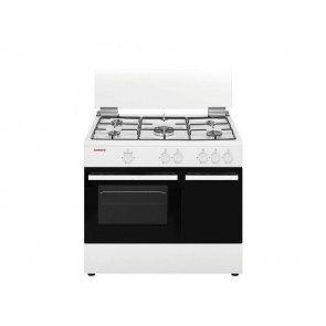 COCINA CORBERO 5 QUEMADORES ENCIMERA Y HORNO A GAS BUTANO CC510GB90W BLANCA