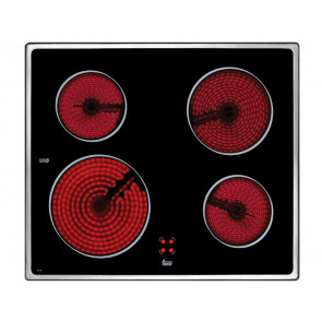 PLACA VITROCERAMICA TEKA VTC B 4 ZONAS DE COCCION MARCO INOX