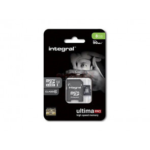 MICRO SDHC 8GB CLASE 10 + ADAPTADOR SD INTEGRAL