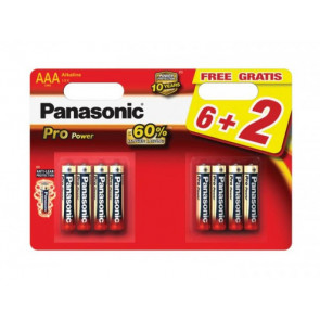 PACK 6+2 PILAS PROPOWER LR03 (AAA) PANASONIC