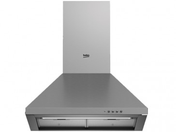 CAMPANA BEKO DECORATIVA PARED 60CM INOX LED CWB 6441 XN