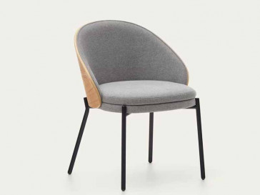 SILLA EAMY CHENILLA GRIS CHAPADO FRESNO C0100003HE12-1/1 KAVEHOME