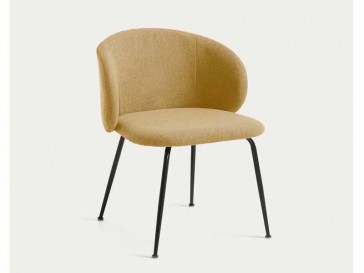 SILLA MINNA MOSTAZA Y ACERO CC1167PK81-1/1 KAVEHOME