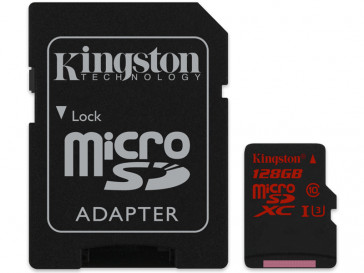 MICRO SDXC 128GB UHS-I U3 + ADAPTADOR (SDCA3/128GB) KINGSTON