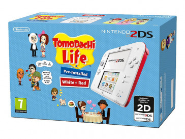 CONSOLA 2DS BLANCA/ROJA + TOMODACHI LIFE NINTENDO