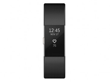PULSERA ELECTRONICA CHARGE 2 NEGRA/PLATA GRANDE FB407SBKL-EU FITBIT