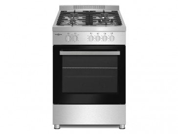 COCINA VITROKITCHEN 4 QUEMADORES ENCIMERA Y HORNO A GAS BUTANO PF6060IB ACERO INOXIDABLE