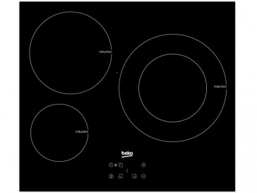 PLACA DE INDUCCION BEKO HII63402MT 60CM 3 ZONAS DE COCCION