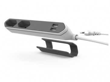 POWERBAR USB GRIS TYPE F 9102 ALLOCACOC
