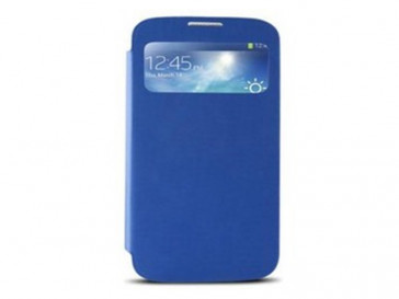 FUNDA FOLIO CON VENTANA S4 I9505 (BL) KSIX