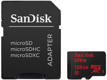 ULTRA MICRO SDXC 128GB + ADAPTADOR (SDSQUNS-128G-GN6TA) SANDISK