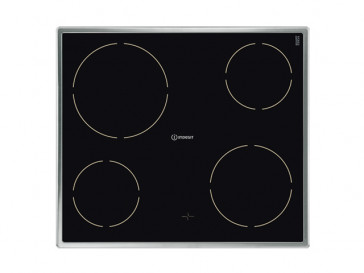 PLACA VITROCERAMICA INDESIT VRH 640 X 58CM 4 ZONAS DE COCCION MARCO ACERO