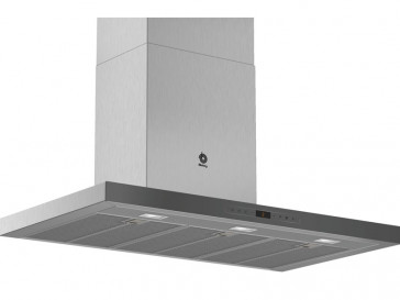 CAMPANA BALAY DECORATIVA PARED 90CM CRISTAL GRIS ANTRACITA LED 3BC998HGC