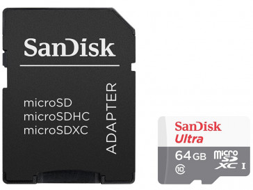 ULTRA ANDROID MICRO SDXC 64GB + ADAPTADOR (SDSQUNS-064G-GN3MA) SANDISK