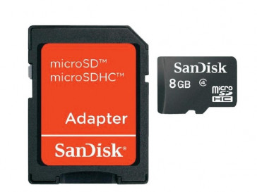 MICRO SDHC 8GB CON ADAPTADOR (SDSDQM-008G-B35A) SANDISK