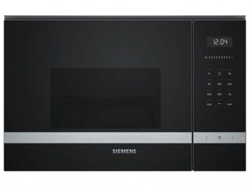 MICROONDAS INTEGRABLE SIEMENS 25L NEGRO/INOX CON GRILL BE555LMS0
