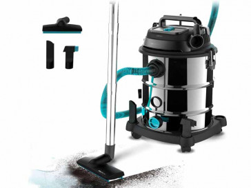 ASPIRADOR CECOTEC SECO Y HUMEDO TRINEO SIN BOLSA 1600W WET&DRY CONGA ROCKSTAR STEEL MAX PRO 08115