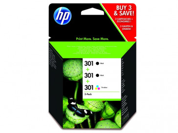 PACK 3 CARTUCHOS TINTA NEGRA/TRICOLOR (E5Y87EE) HP