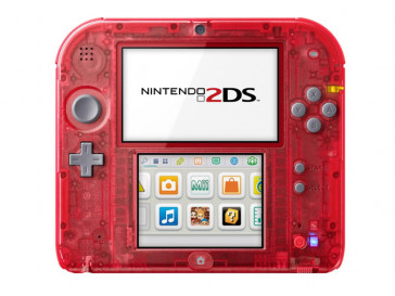 CONSOLA 2DS ROJA TRANSPARENTE NINTENDO