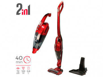 ASPIRADORA ESCOBA SIN CABLE 2 EN 1 120W 8,5KPA 07694 EDM