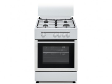 COCINA VITROKITCHEN 4 QUEMADORES ENCIMERA Y HORNO A GAS BUTANO CB60BB BLANCA