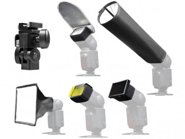 KIT UNIVERSAL ACCESORIOS DE FLASH 10021100 HAHNEL