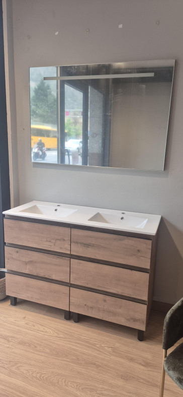 CONJUNTO BAÑO SUELO CNB858RT + ESPEJO LED