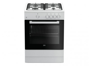 COCINA BEKO 4 QUEMADORES ENCIMERA Y HORNO A GAS BUTANO FSG 62000 DWL