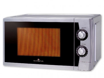 MICROONDAS LIBRE INSTALACION SAREBA 20L 700W PLATA CON GRILL MI-SRB2021SGM