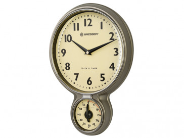 RELOJ COCINA CON TEMPORIZADOR MYTIME ACERO INOXIDABLE BRESSER