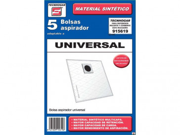 PACK 5 BOLSAS ASPIRADORA 78789 TECNHOGAR