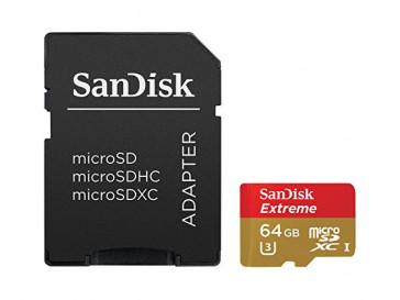 EXTREME MICRO SDXC 64GB CON ADAPTADOR (SDSQXNE-064G-GN6AA) SANDISK