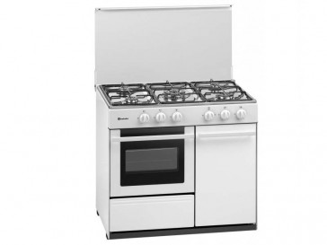 COCINA MEIRELES 5 QUEMADORES ENCIMERA Y HORNO A GAS BUTANO G 2950 DV W