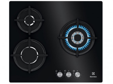 PLACA DE COCINA ELECTROLUX KGE6633NOK GAS BUTANO/PROPANO  60CM 3 QUEMADORES