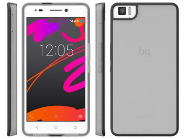 FUNDA GUMMY AQUARIS M5.5 NEGRA BQ