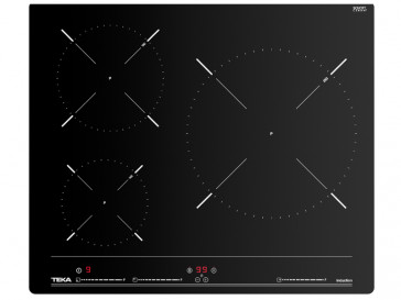 PLACA DE INDUCCION TEKA IBC-63010 112520006 60CM 3 ZONAS DE COCCION CRISTAL NEGRO