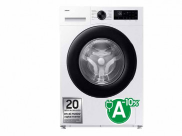 LAVADORA SAMSUNG ECOBUBBLE FONDO REDUCIDO CARGA FRONTAL 9KG 1400rpm A WW90DG5G34AEEC