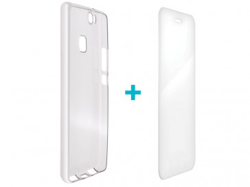FUNDA + PROTECTOR PANTALLA VIDRIO TEMPLADO PARA HUAWEI P9 LITE DGGP9L BLAUTEL