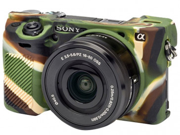 FUNDA SILICONA SONY ALPHA 6300 CAMUFLAJE EASYCOVER