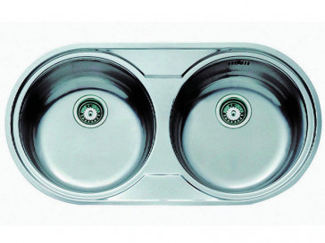 FREGADERO CIRCULAR DR-80 2C 10110006 INOX TEKA
