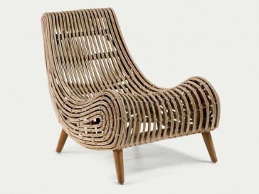 SILLON DE MADERA NATURAL RATAN C478F11 KAVEHOME