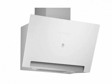 CAMPANA BALAY DECORATIVA PARED INCLINADA 80CM CRISTAL BLANCO LED 3BC587LB