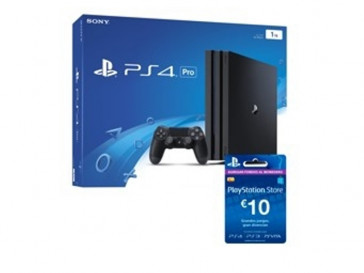 CONSOLA PS4 PRO + LIVE CARD 10 EUROS 98855664 SONY