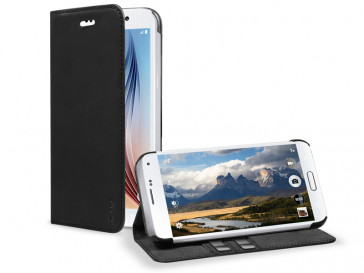 FUNDA 4-OK BOOK WALLET UNIVERSAL CON TARJETERO 6" XL FWUNXN NEGRA BLAUTEL