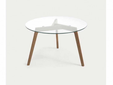 MESA CENTRO KIRB MADERA NATURAL  Ø 90 CM C605C07-1/1 KAVENHOME