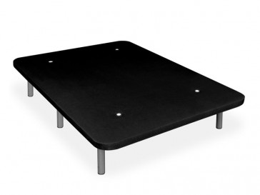 BASE TAPIZADA MOD. KORAL ECOTAPI PLUS 150 X 190 + PATAS NEGRAS BRUNETTE